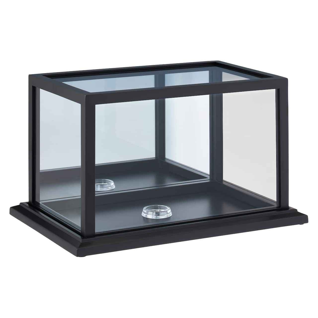 Black Football Display Case With Mirrored Back by Studio D&#xE9;cor&#xAE;